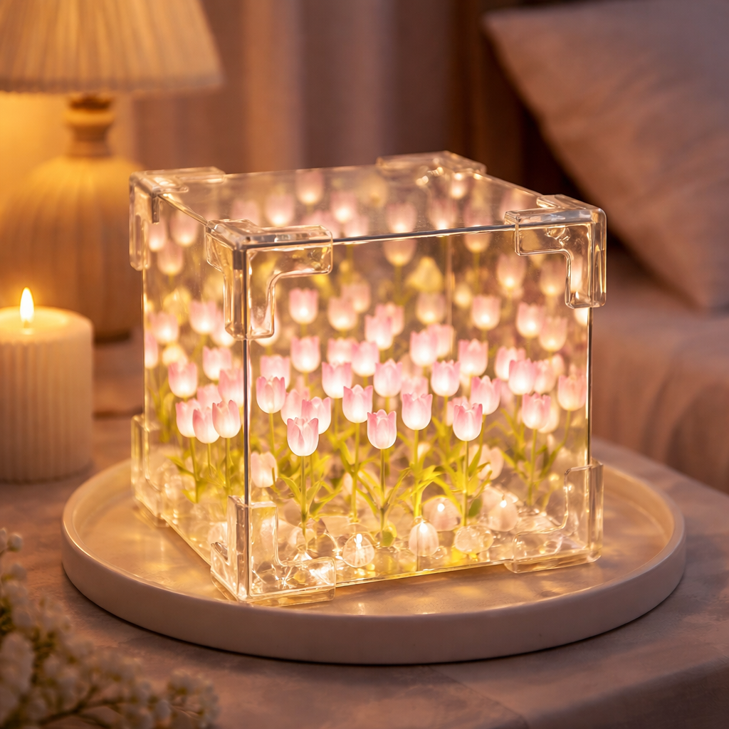 Forever Tulip lamp 🌷 A Gentle Glow of Love "limited time deal" (valentine day offer💖)